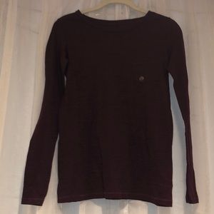 aerie maroon real soft tee. Never worn